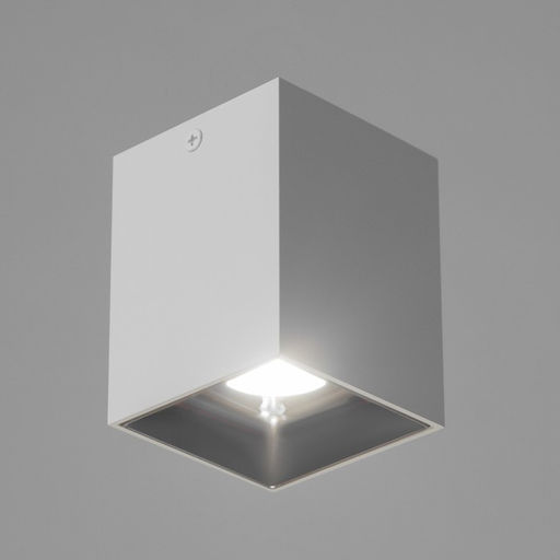 Светильник «Кубик» LED 4000К 10 Вт DIM220 белый серебро 7.5×7.5×9.5 см