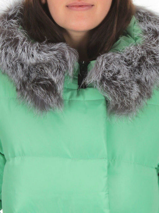 15113 GREEN Куртка зимняя облегченная женская (150 гр. холлофайбер) - Fashion фото 11