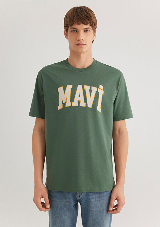 Mavi Logo Bask?l? Yesil Tisort  фото 4