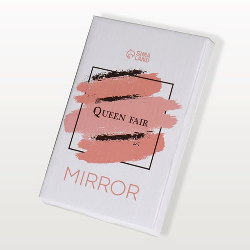 Зеркало настольное, с увеличением х2, двусторонне, настенное, 8×16 см, (6×9.3 см), цвет янтарный