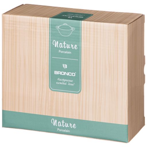 ФОРМА ДЛЯ ЗАПЕКАНИЯ С КРЫШКОЙ BRONCO NATURE 11*15,5*21 СМ 800 МЛ МЯТНАЯ  фото 2