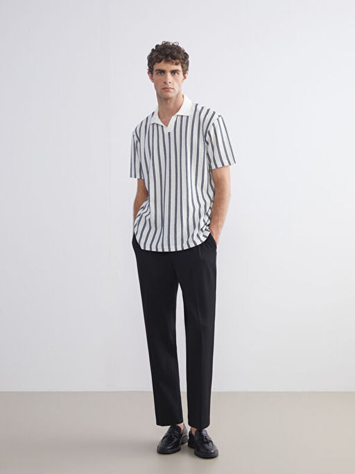 Polo Yaka ?izgili Erkek Ti??rt