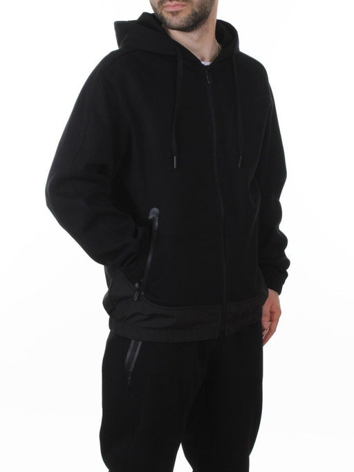 AAL-710 BLACK Костюм спортивный мужской (85% хлопок, 15% полиэстер)