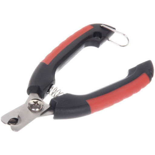 Цена за 2 шт. Когтерез для животных "ЗООУЛЬТРА", пружинный механизм, ручки прорезиненные, фиксатор ручек, цвет чёрный / красный, 12см