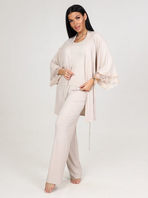 600-ХП ЖЕНСКИЙ КОМПЛЕКТ ТРОЙКА (Бежевый) - А-дина фото 3