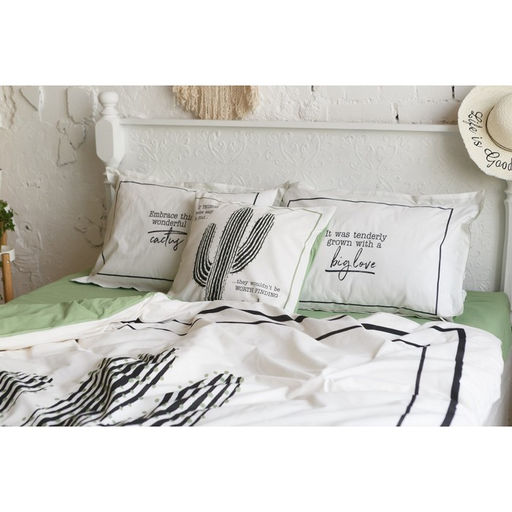 Постельное бельё Этель 2 сп Кактус 175х215 см, 200х220 см, 50х70+3 см - 2 шт  фото 12