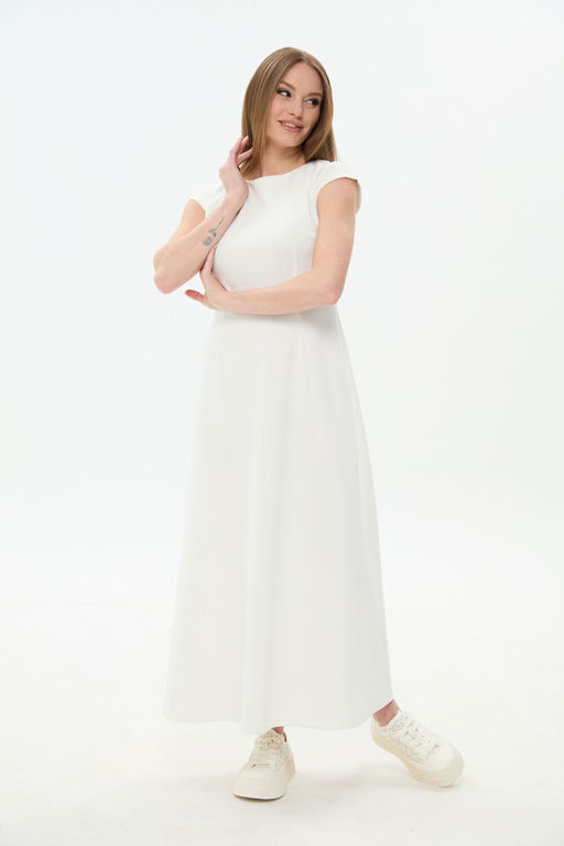 Платье NIKVA н1034-1 молоко  фото 5
