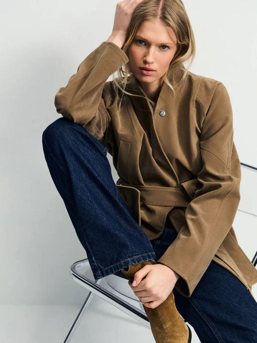 Джинсы straight с высокой посадкой / Zarina фото 3