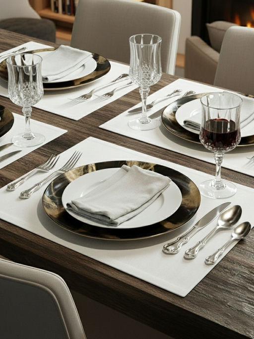 Тарелка подстановочная Magistro Brown Marble, d=33 см, стекло, коричневая фото 7