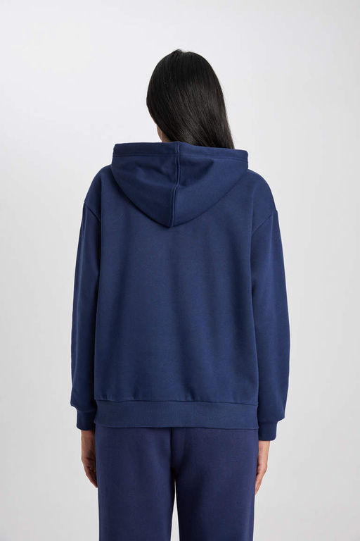 толстая толстовка с капюшоном Relax Fit - Defacto фото 7