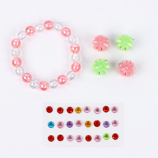 Детские накладные ногти «Ты чудесна», 12 шт., набор с браслетом и заколками