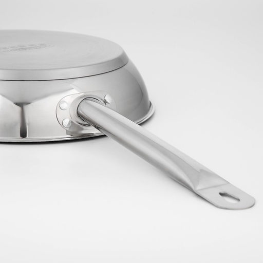 Сковорода Катунь «Общепит», d=26 см, толщина корпуса 0.6 мм, дно 3.5 мм, h=6.8 см, капсульное дно, индукция, нержавеющая сталь, AISI - 201