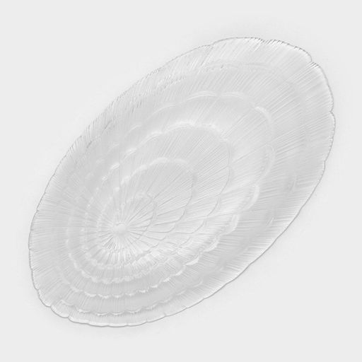 Блюдо сервировочное Paşabahçe Atlantis, 14.7×24 см, стекло, прозрачное