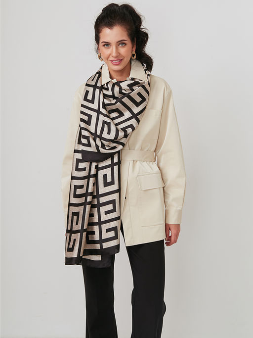 Большой, мягкий, тонкий и очень нежный двусторонний палантин - Tantino фото 5