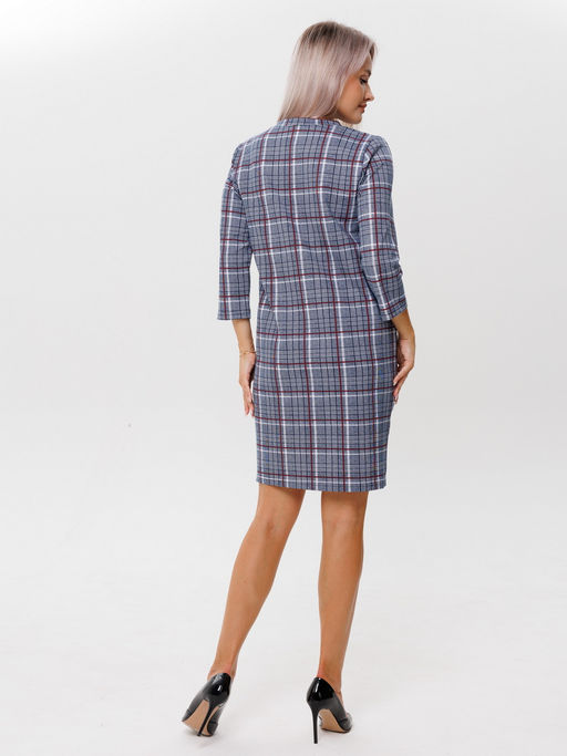 Платье женское П-139 (футер с лайкрой) Бордовая