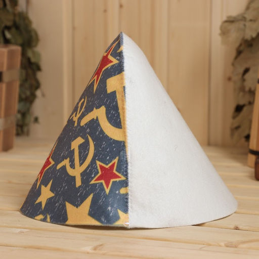 Шапка для бани СССР Знамя принт - Добропаровъ фото 2