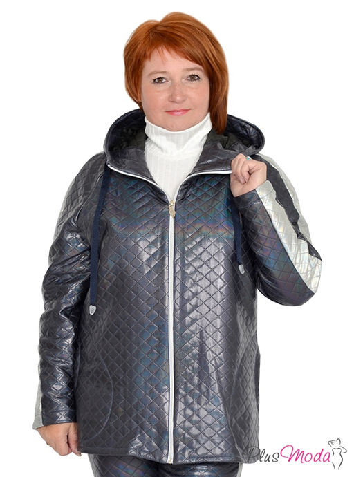 Толстовка-куртка Модель №1004 размеры 44-84 - Plusmoda фото 4