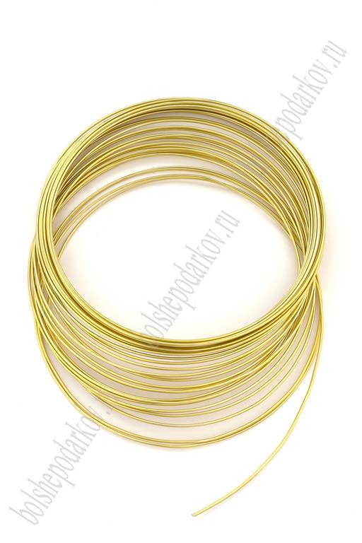 Проволока 1 мм*10 м (SF-904) светлое золото №2