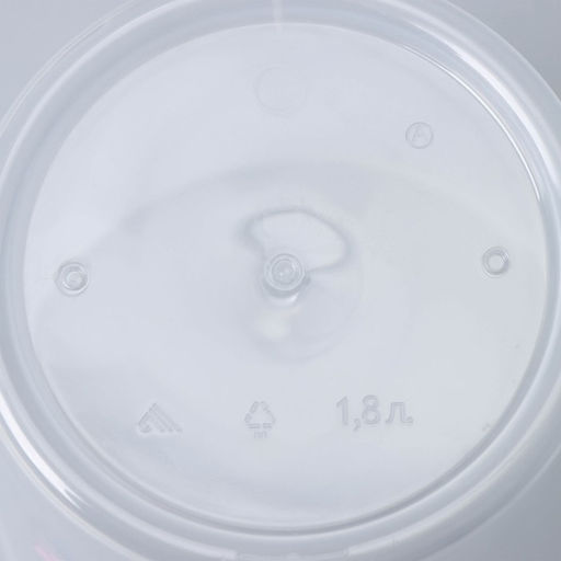 Горшок для орхидей с поддоном, 1.8 л, пластиковый, прозрачный, МИКС