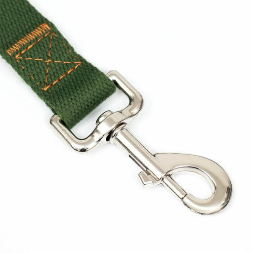 Поводок брезентовый, 7 м х 2,5 см, хаки - Пижон фото 2