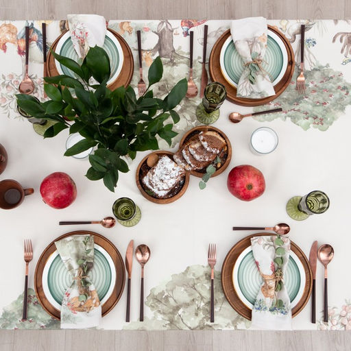 Скатерть «Этель» Forest landscape: 148×112 ±2 см с ГМВО, 100% хлопок, саржа 190 г/м²