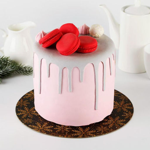 Цена за 5 шт. Подложка новогодняя под торт усиленная «Загадай желание», 30 см, 2 мм