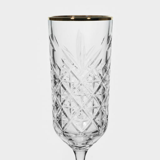 Бокалы для шампанского Paşabahçe Timeless, 175 мл, набор 4 шт., стекло, прозрачные