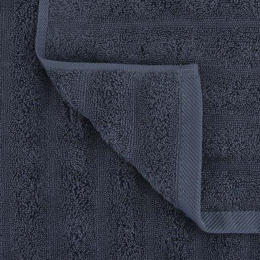 Полотенце махровое "Шелковый путь" 50х90см, хлопок 100%, стальной синий (Китай)