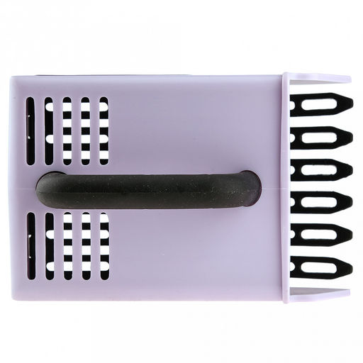 Марья (Maria) Комбайн (контейнер) плодосборник Финский S для ягод, 15х10х10см, с заслонкой, пластик/обрезиненная ручка, цвет сиреневый (подходит для всех типов ягод) (Китай) - Домашняя мода фото 5