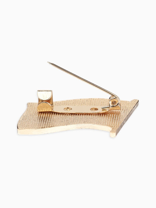 Брошь «Флаг России», триколор в золоте