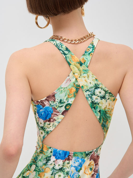 Платье с принтом масло OD-632-2