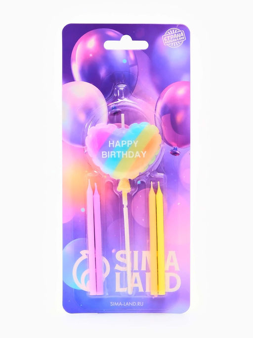 Набор свечей для торта «Happy Birhday»