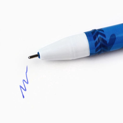 Цена за 12 шт. Ручка пластик пиши-стирай с колпачком С 23 февраля, синяя паста, гелевая 0.5 мм - Artfox фото 3