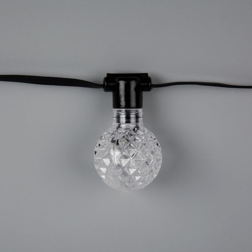 Умная гирлянда Нить 6 м с насадками Калейдоскоп, IP20, тёмная нить, 20 LED, свечение RGB, USB - Luazon lighting фото 8