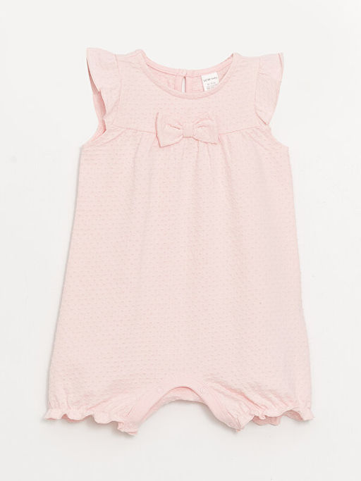 Bisiklet Yaka K?sa Kollu K?z Bebek Tulum