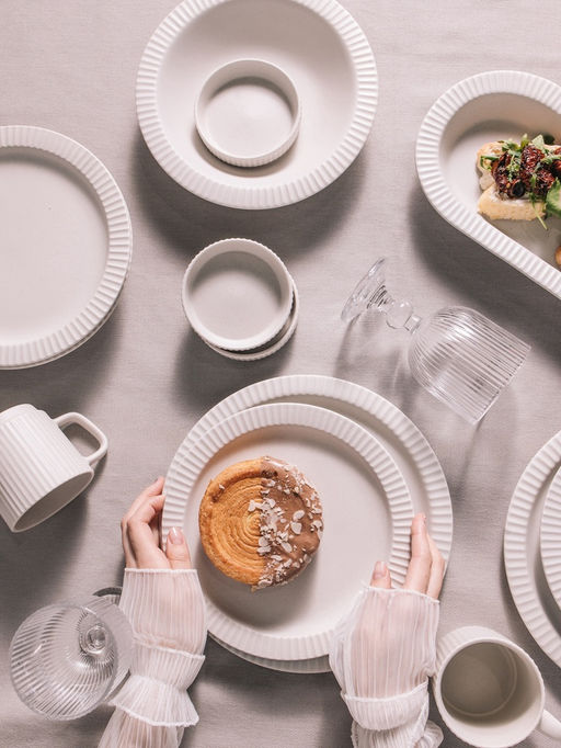 УЦЕНКА Набор тарелок глубоких 2 шт. Magistro Jarwah Lausanne 21.3×4 см, серый