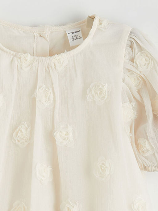 Bisiklet Yaka K?z ?ocuk Elbise