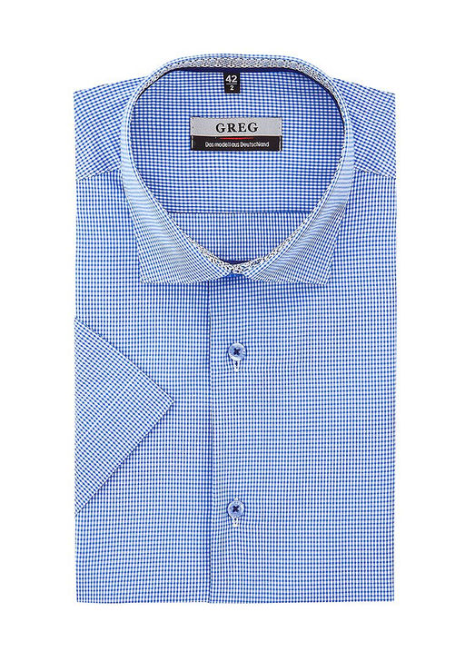 Сорочка мужская короткий рукав GREG 214/109/017/ZS/1  фото 2