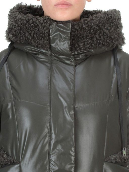 21-985 DARK GREEN Пальто зимнее женское AIKESDFRS (200 гр. холлофайбера) - Fashion фото 10