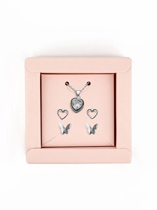 Цена за 5 шт. Коробка под бижутерию «Розово-бежевая», 7.5×7.5×3 см