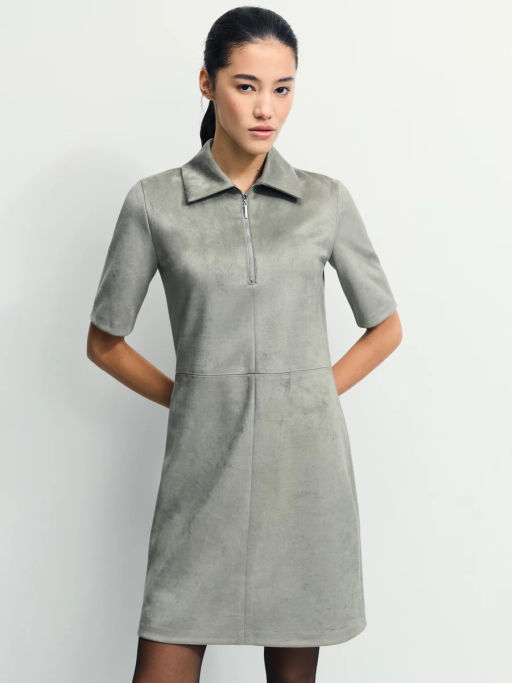 Платье мини из искусственной замши / Zarina