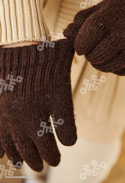 Перчатки детские из монгольской шерсти (арт. 04160) - Монголка фото 9