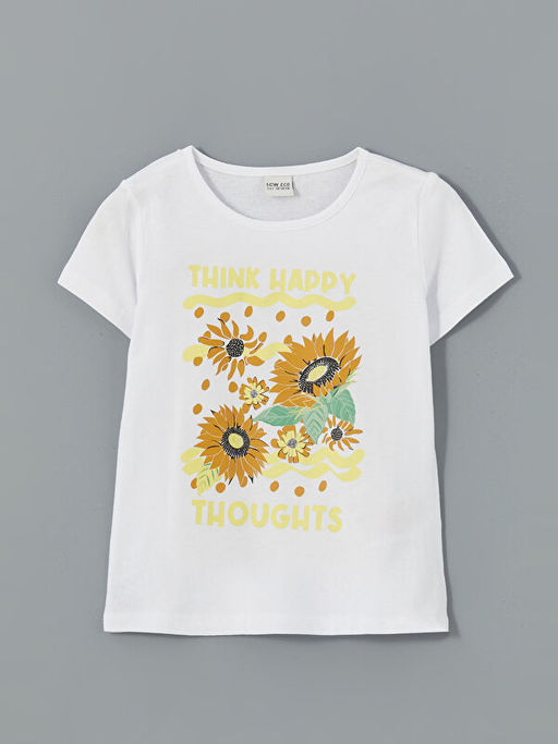 Bisiklet Yaka K?z ?ocuk Ti??rt ve ?ort