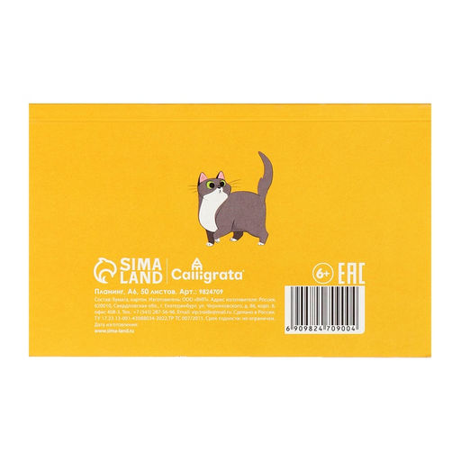 Планинг недатированный Calligrata «Планер трудоголика», A6, 50 листов, на склейке, мягкая обложка