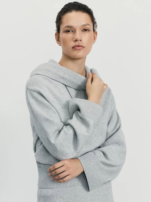 Джемпер с капюшоном с содержанием вискозы / Zarina