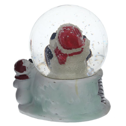 Фигурка декоративная "Снеговик" в стекл шаре, L5,5 W5 H6 см, 2в.