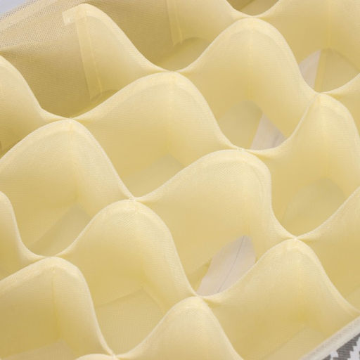 Органайзер для хранения белья Доляна Ромбы, 24 ячейки, с прозрачной крышкой, 383012 см, серый фото 4