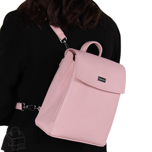 Рюкзак женский 69126 pink Velina Fabbiano-Safenta/30 в Новосибирске