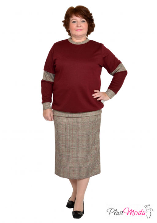 Джемпер Модель №753 размеры 44-84 - Plusmoda фото 12