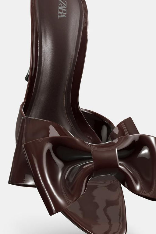 BOW HEELED SANDALS - Zara фото 7